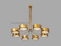 1950s Mid Century Sputnik Brass Chandelier – Italian Stilnovo Ceiling Light, Vintage Modern Fixture for Dining Room & Bedroom
