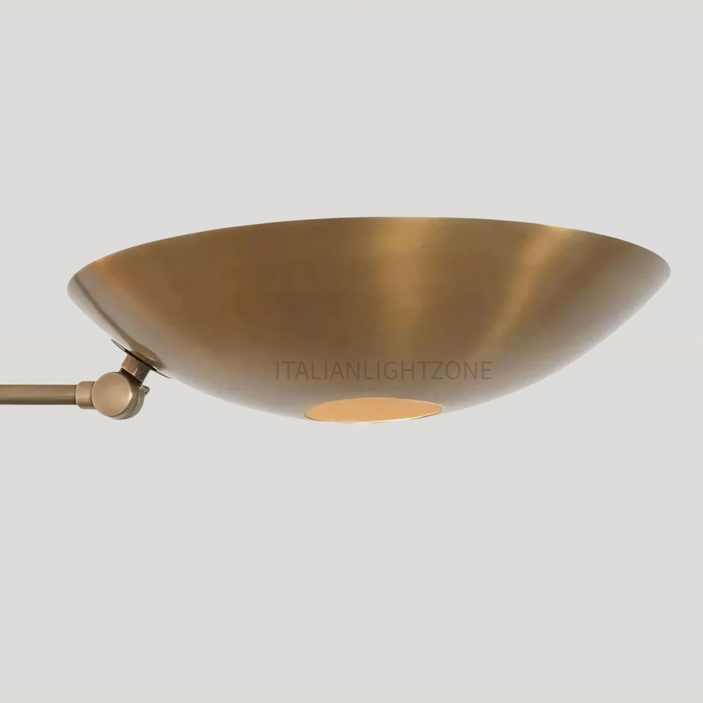 Mid Century Modern Brass Chandelier – 3 Light Sputnik Pendant Ceiling Lamp – Dining Room, Bedroom, Kitchen – Handmade Lighting Gift