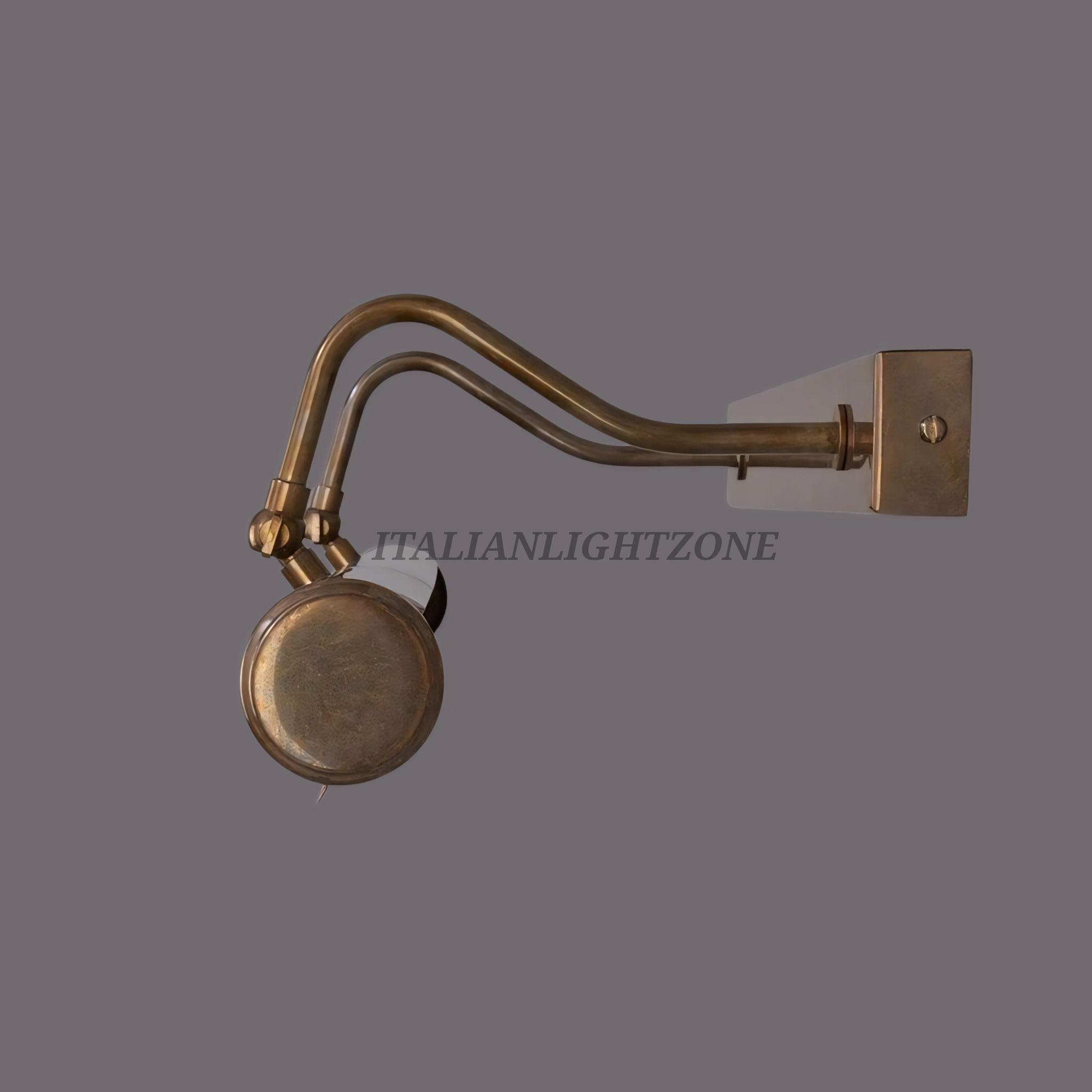 Handmade Vintage Brass Picture Light | Modern Wall Art Lamp | Adjustable LED Painting Light for Living Room, Gallery, or Office Decor