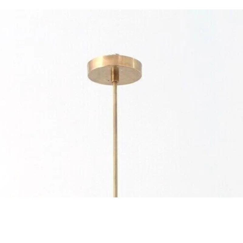 Mid Century Modern Brass Chandelier – 3 Light Sputnik Pendant Ceiling Lamp – Dining Room, Bedroom, Kitchen – Handmade Lighting Gift