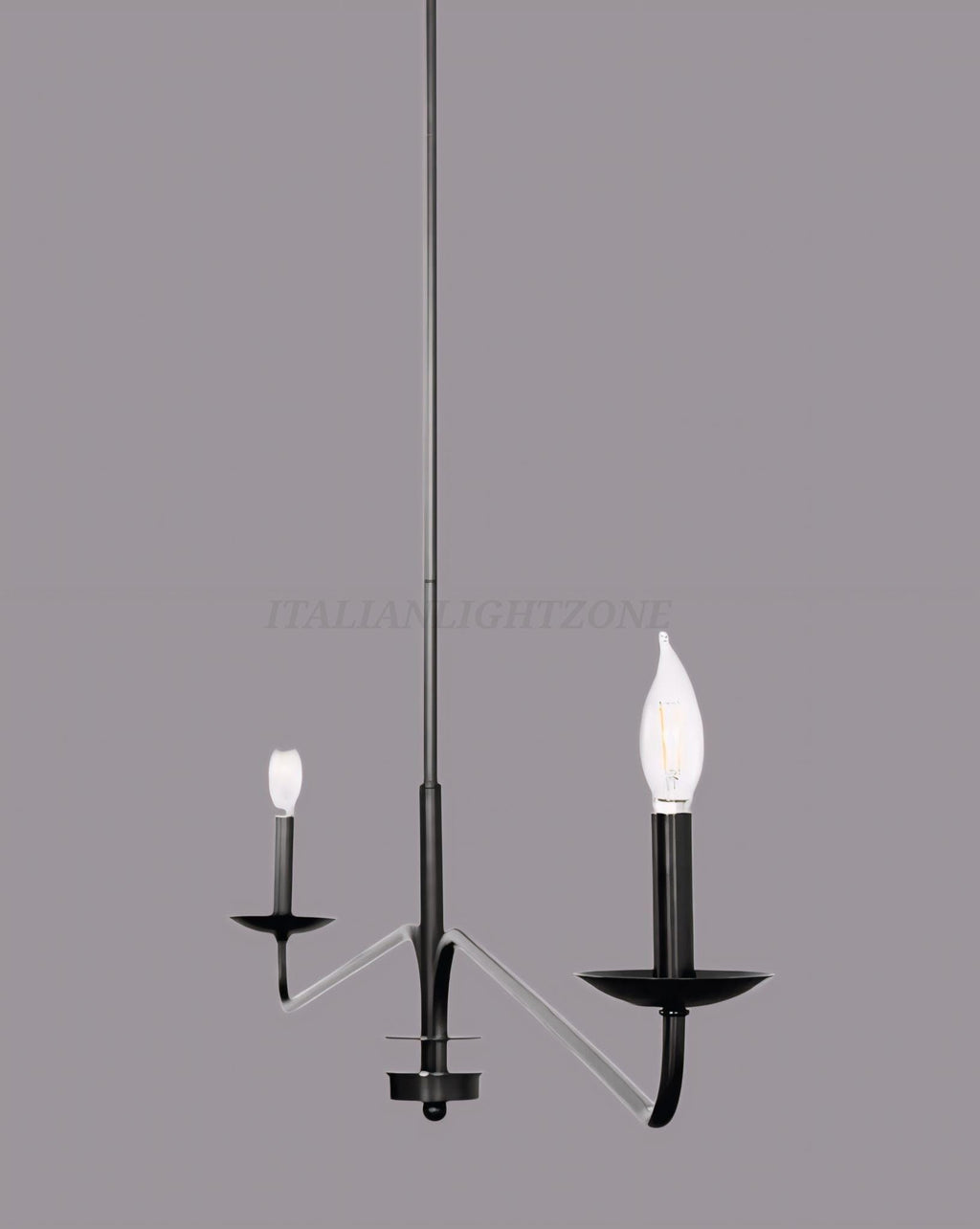 Handmade Brass Candle Chandelier | Modern Linear Gold Pendant Light | Elegant Contemporary Lighting for Dining Room & Living Room