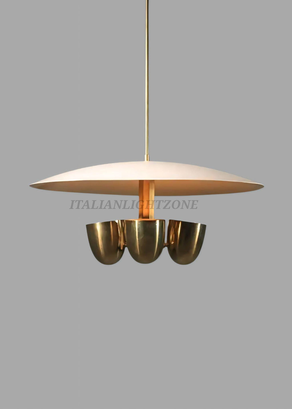 Mid Century Modern Sputnik Chandelier – Handmade Brass 4-Light Vintage Pendant Ceiling Lamp for Dining Room, Living Room, Bedroom Lighting