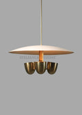 Mid Century Modern Sputnik Chandelier – Handmade Brass 4-Light Vintage Pendant Ceiling Lamp for Dining Room, Living Room, Bedroom Lighting