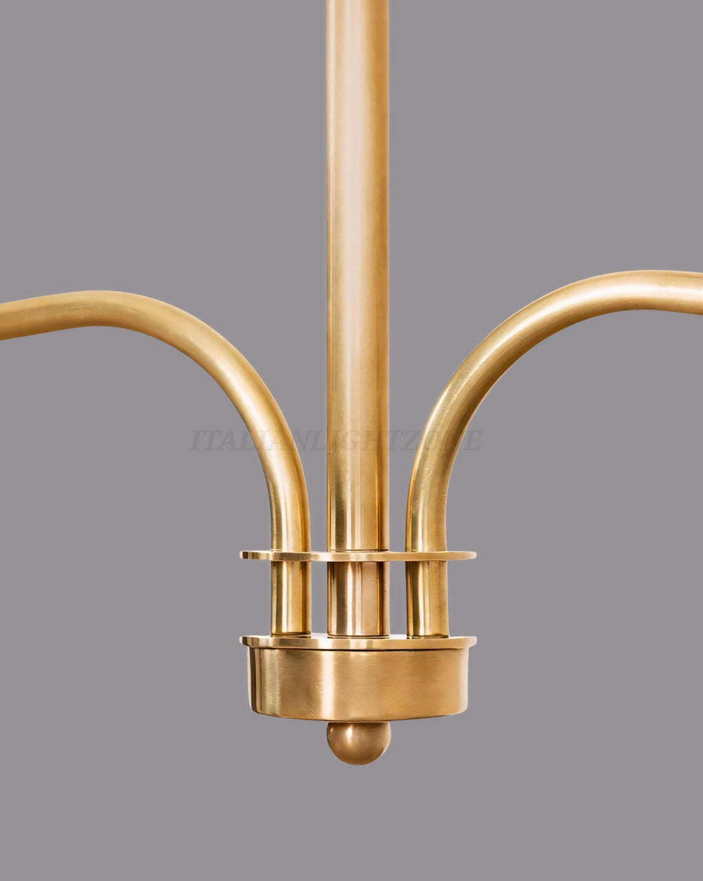 Handmade Brass Candle Chandelier | Modern Linear Gold Pendant Light | Elegant Contemporary Lighting for Dining Room & Living Room