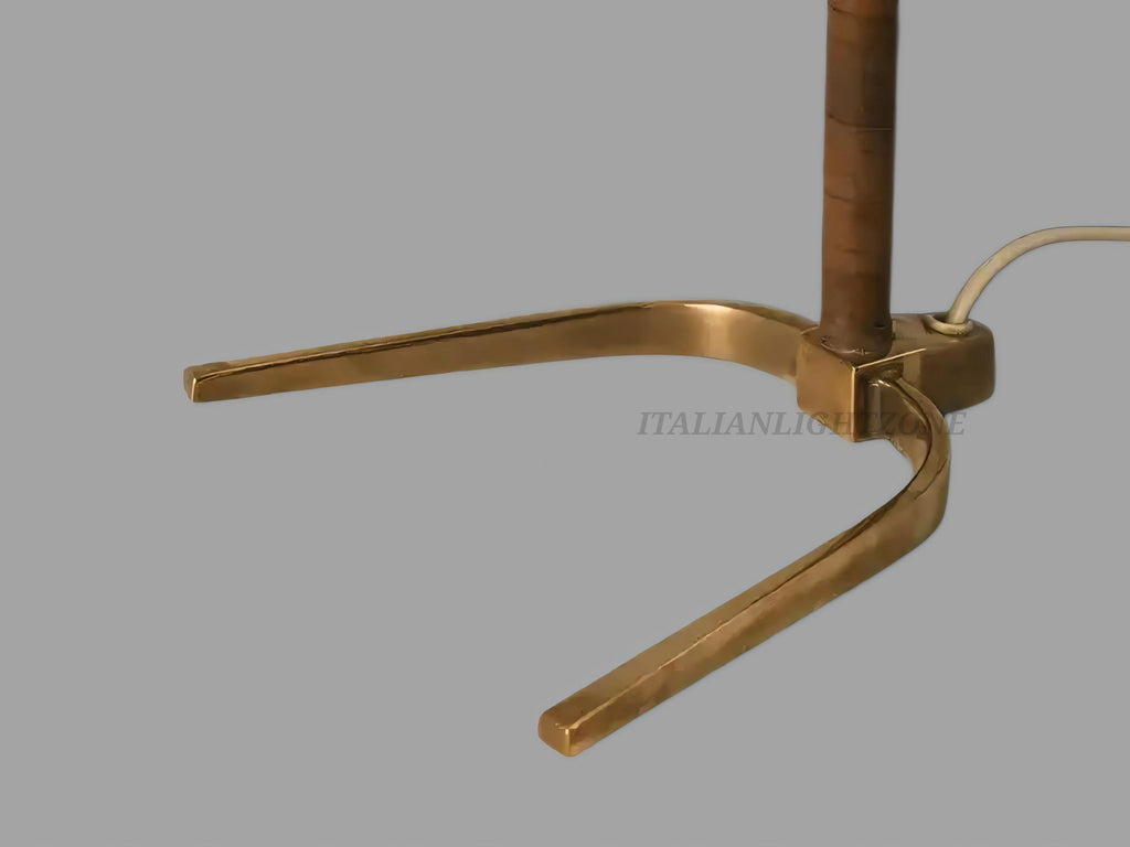 Handmade Mid Century Brass Table Lamp – Paavo Tynell Style 1950s Desk Light, Taito Oy Inspired Retro Modern Home Decoration