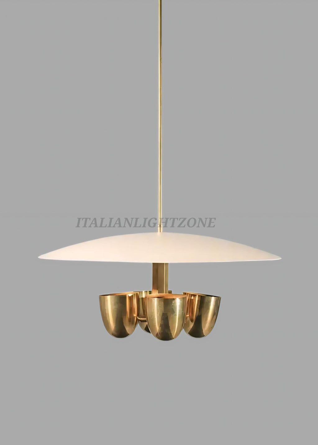 Mid Century Modern Sputnik Chandelier – Handmade Brass 4-Light Vintage Pendant Ceiling Lamp for Dining Room, Living Room, Bedroom Lighting
