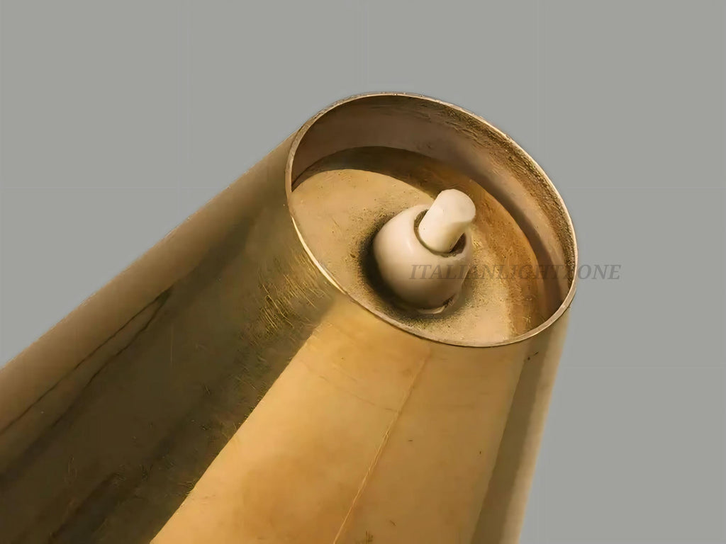 Handmade Mid Century Brass Table Lamp – Paavo Tynell Style 1950s Desk Light, Taito Oy Inspired Retro Modern Home Decoration
