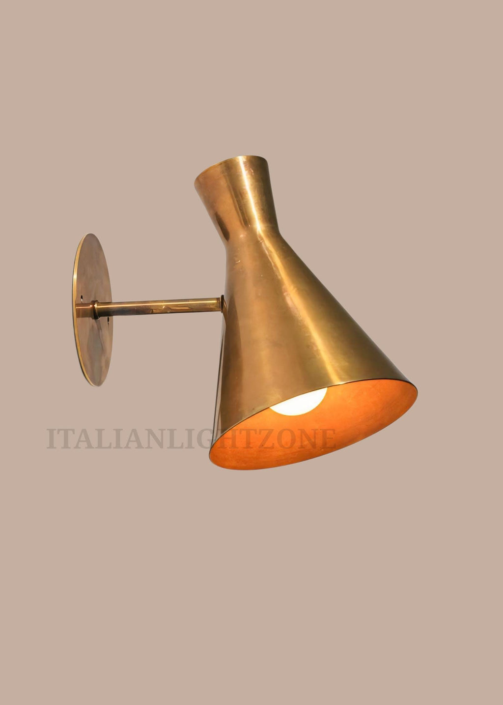 Pair of Mid Century Modern Diabolo Wall Sconces |Handcrafted Italian Brass Light Fixtures |Vintage Wall Lamps |Christmas & Housewarming Gift