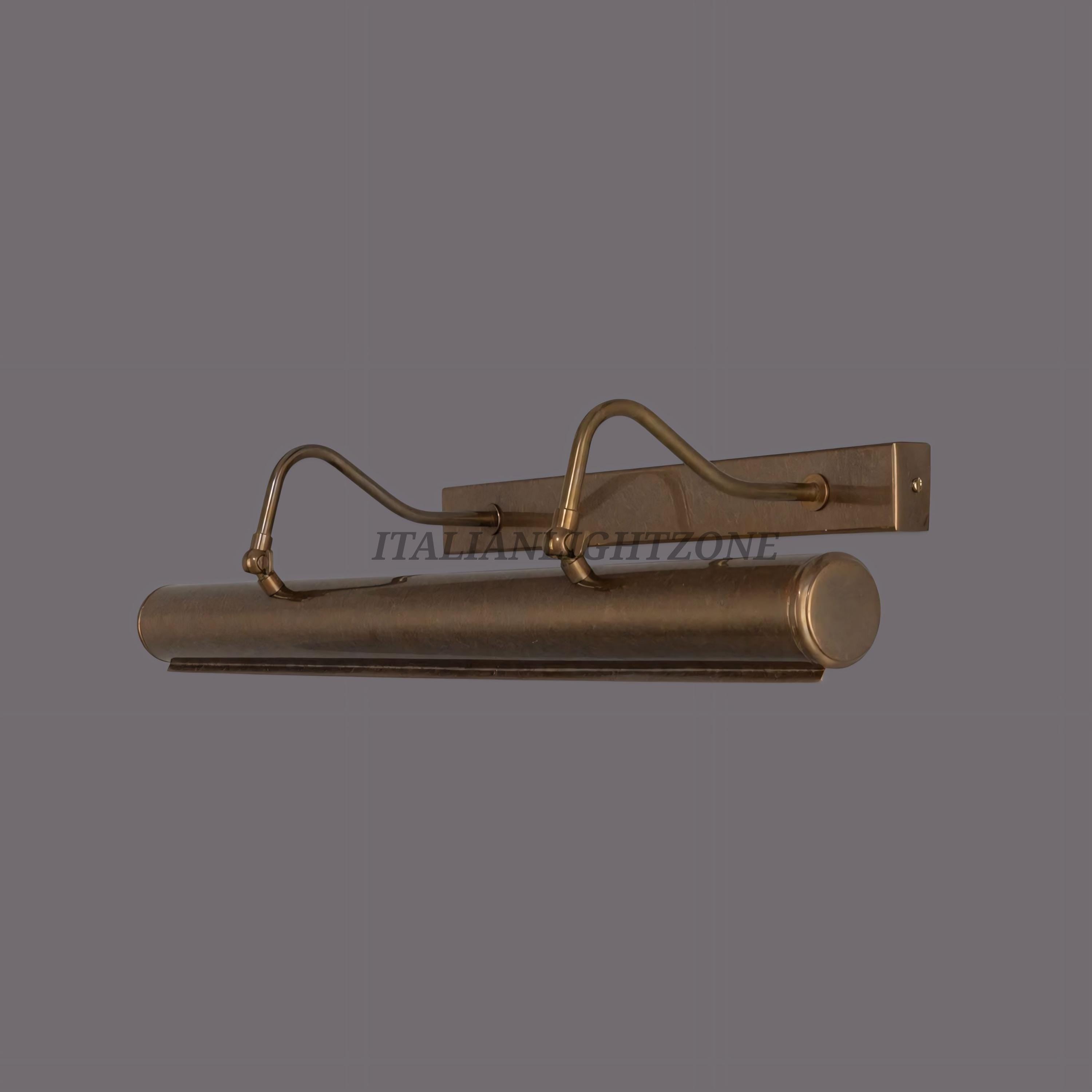 Handmade Vintage Brass Picture Light | Modern Wall Art Lamp | Adjustable LED Painting Light for Living Room, Gallery, or Office Decor