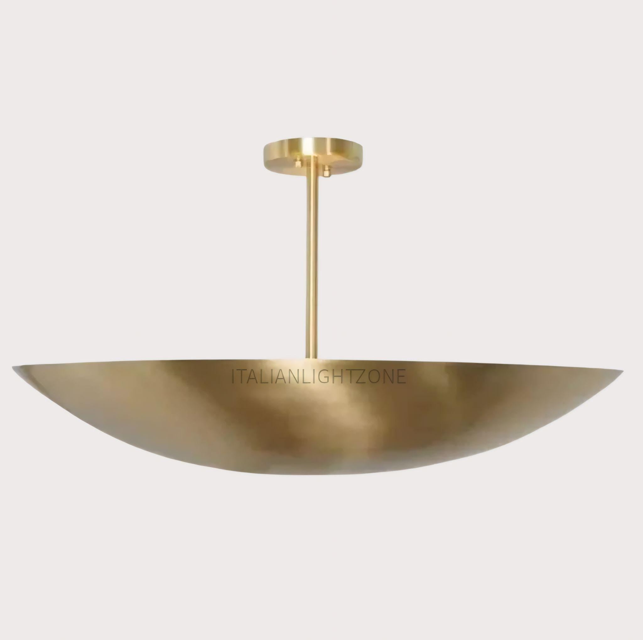 Mid-Century Modern Handmade Brass Dome Ceiling chandelier-6-Light Brass Sputnik Pendant Ceiling Light Unique Wall Art for Living Room