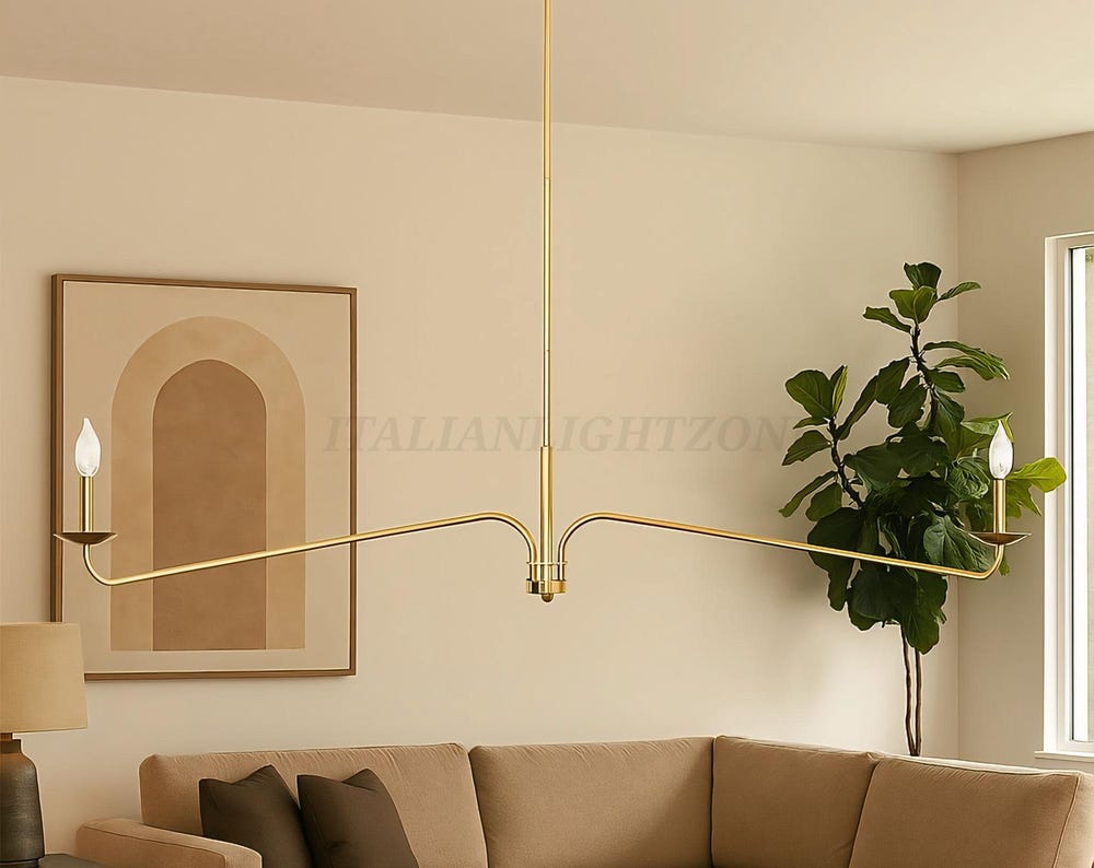 Handmade Brass Candle Chandelier