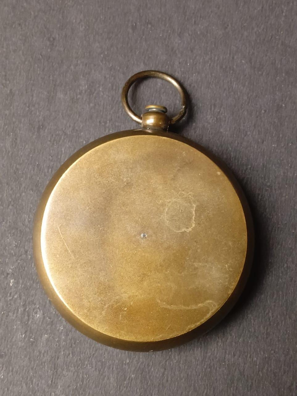 Handmade Solid Brass Sundial Compass – Vintage Nautical Navigational Compass for Camping, Hiking & Travel Gifts