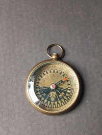 Vintage Brass Pocket Compass – Handmade Nautical Gift, Collectible Maritime Compass for Hikers, Travelers & Antique Lovers
