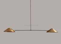 Handmade Raw Brass Wall Sconce – Mid Century Modern Cone Light – Vintage Sputnik 1-Light Fixture