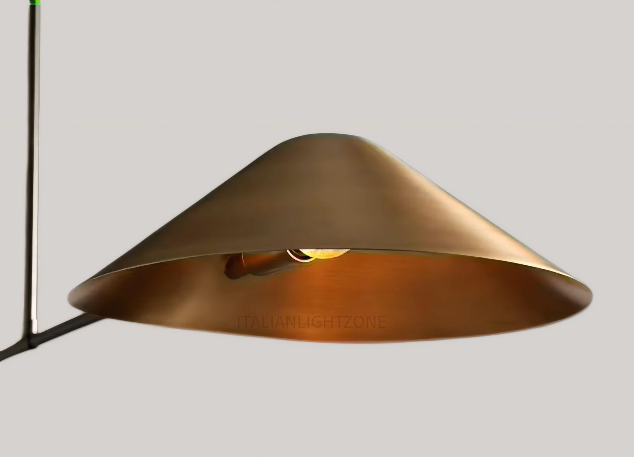 Handmade Raw Brass Wall Sconce – Mid Century Modern Cone Light – Vintage Sputnik 1-Light Fixture