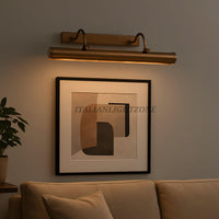 Handmade Vintage Brass Picture Light | Modern Wall Art Lamp | Adjustable LED Painting Light for Living Room, Gallery, or Office Decor
