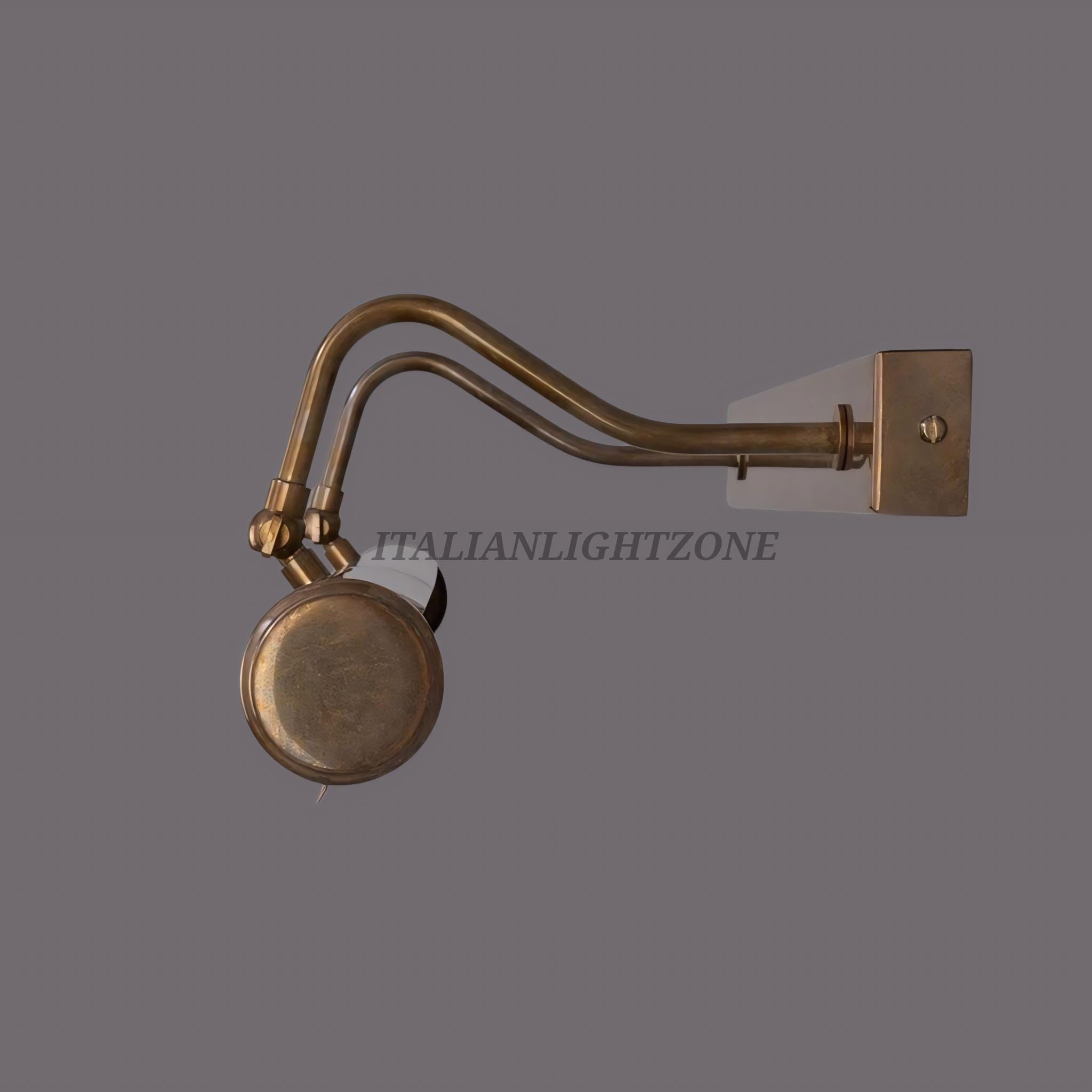Handmade Vintage Brass Picture Light | Modern Wall Art Lamp | Adjustable LED Painting Light for Living Room, Gallery, or Office Decor