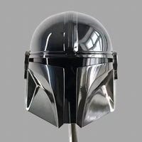 Mandalorian Helmet – Star Wars Cosplay Helmet Replica | 18 Gauge Steel Beskar Armor | Full-Size Collectible with Liner & Chin Strap
