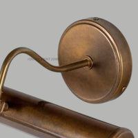 Vintage Brass Picture Light | Adjustable Wall Art Lamp | Antique Gallery Lighting for Bedroom & Living Room | Mid Century Wall Light