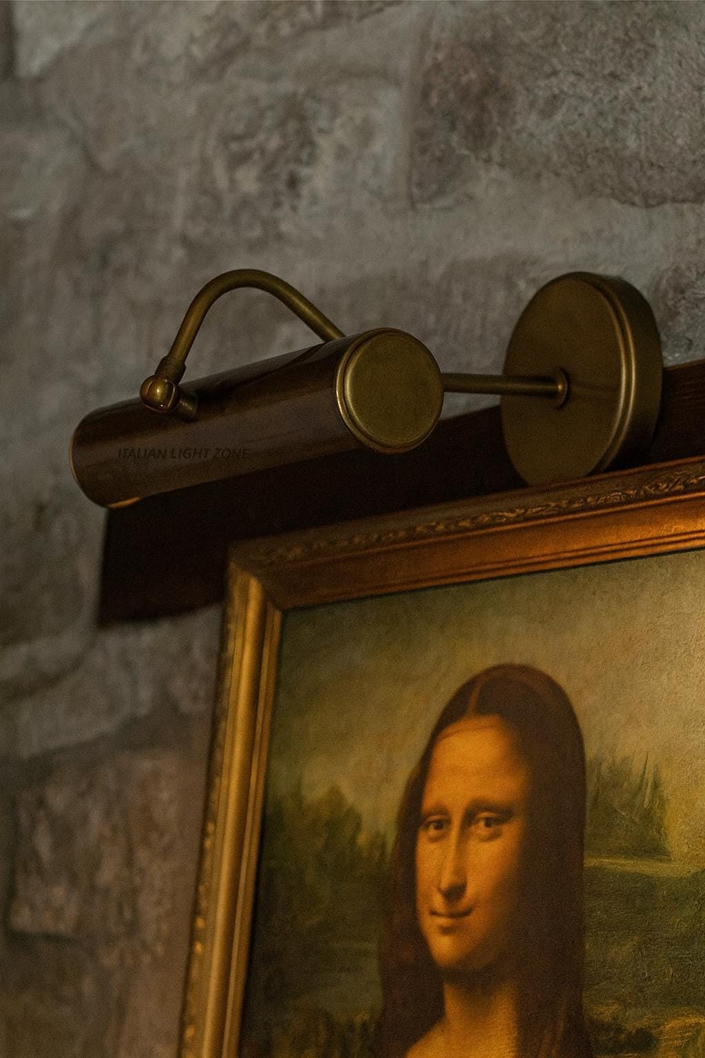 Vintage Brass Picture Light | Adjustable Wall Art Lamp | Antique Gallery Lighting for Bedroom & Living Room | Mid Century Wall Light