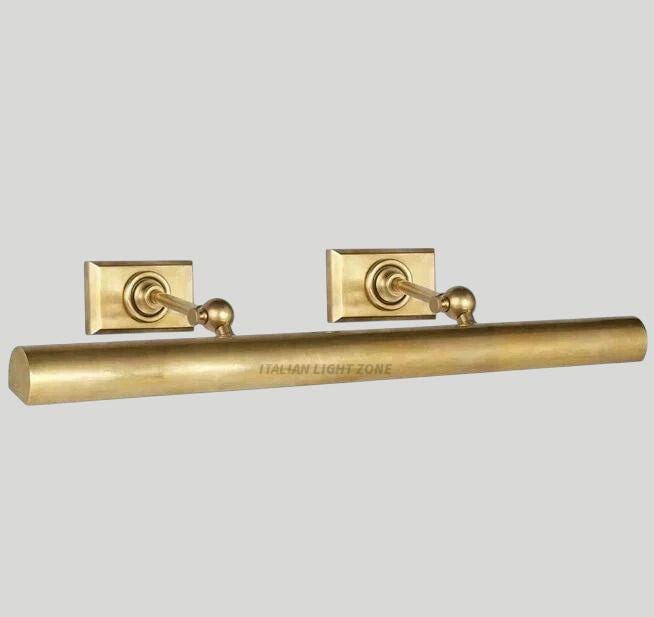 Vintage Brass Picture Light | Adjustable Wall Art Lamp for Paintings | Antique Gallery Lighting | Mid Century Modern Wall Light