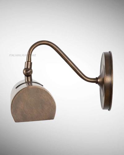 Mid Century Modern Brass Picture Light | Vintage Art Light | Adjustable Wall Mounted Picture Lamp Antique Brass Wall Sconce Gallery Lighting