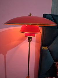 Mid Century Modern Floor Lamp – 1950s Stilnovo Style Adjustable Arm Vintage Lighting, Italian Brass Retro Standing Lamp for Living Room