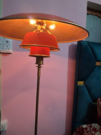 Mid Century Modern Floor Lamp – 1950s Stilnovo Style Adjustable Arm Vintage Lighting, Italian Brass Retro Standing Lamp for Living Room
