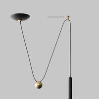 Modern Black Pendant Light Fixture for Kitchen Island, Nordic Dome Hanging Lamp, Luxury Dining Room Ceiling Chandelier Decor