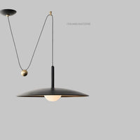 Modern Black Pendant Light Fixture for Kitchen Island, Nordic Dome Hanging Lamp, Luxury Dining Room Ceiling Chandelier Decor