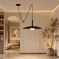 Modern Black Pendant Light Fixture for Kitchen Island, Nordic Dome Hanging Lamp, Luxury Dining Room Ceiling Chandelier Decor