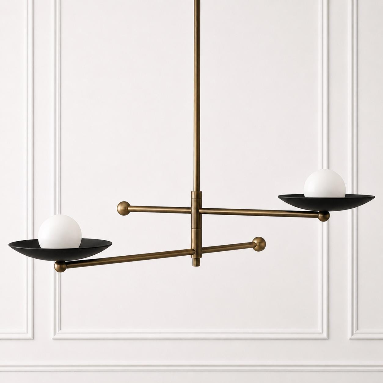 Mid Century Modern Chandelier Stilnovo Inspired Ceiling Light Modern Linear Pendant Fixture Designer Dining Room Lighting Home Decor.