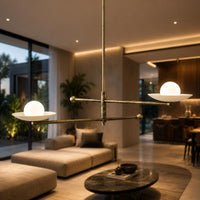 Mid Century Modern Chandelier Stilnovo Inspired Ceiling Light Modern Linear Pendant Fixture Designer Dining Room Lighting Home Decor.