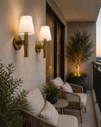 Mid Century Modern Brass Wall Sconce, Antique Brass Wall Light, Luxury Bedside Lamp, Minimalist Hallway Wall Lighting