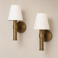 Mid Century Modern Brass Wall Sconce, Antique Brass Wall Light, Luxury Bedside Lamp, Minimalist Hallway Wall Lighting