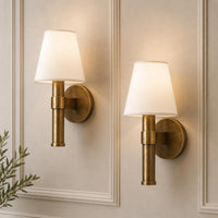 Mid Century Modern Brass Wall Sconce, Antique Brass Wall Light, Luxury Bedside Lamp, Minimalist Hallway Wall Lighting