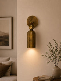 Modern Brass Wall Sconce, Mid Century Wall Light, Antique Brass Hallway Lamp, Entryway Lighting Fixture, Luxury Wall Lamp