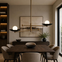 Mid Century Modern Chandelier Stilnovo Inspired Ceiling Light Modern Linear Pendant Fixture Designer Dining Room Lighting Home Decor.