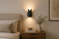 Modern Black Wall Sconce, Minimalist Metal Wall Light, Contemporary Designer Wall Lamp, Bedroom Hallway Living Room Lighting